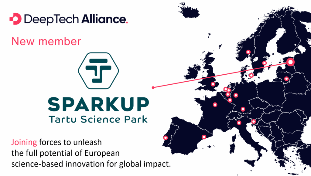 Sparkup Tartu Science Park joins DeepTech Alliance
