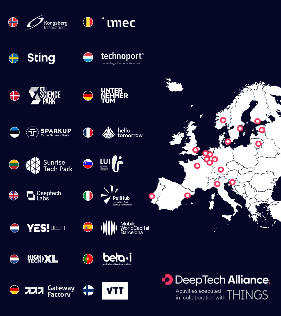 DeepTech Alliance member map 2026